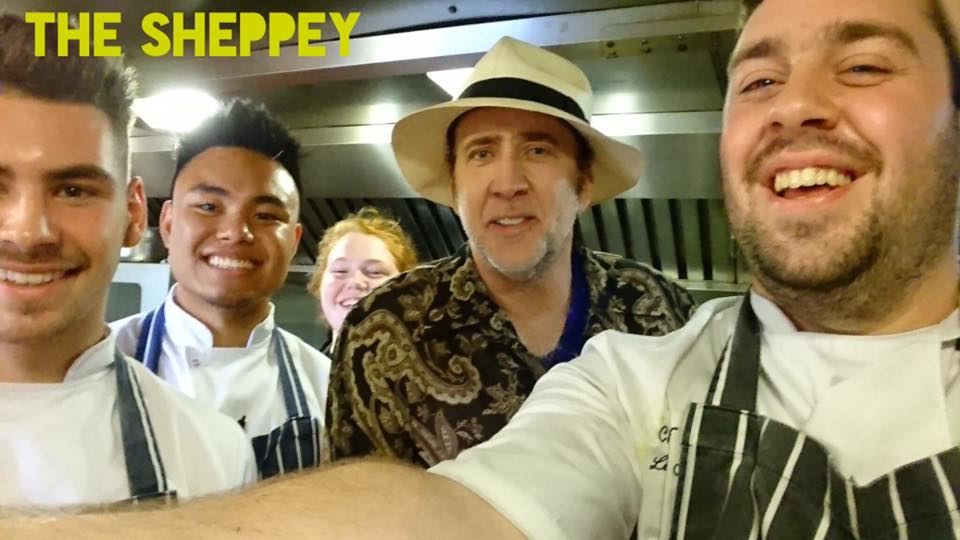 Nicholas cage at the sheppey in godney