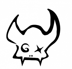 the Sheppey monster logo depicts a hand draw representation of the monster fabled to lurk in the river sheppey